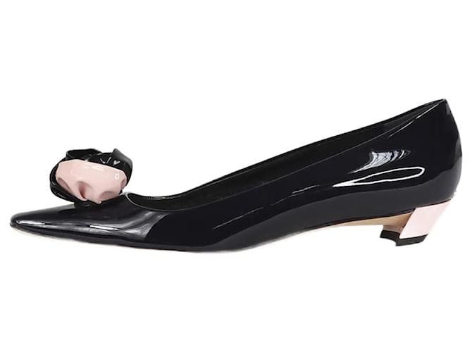 Christian Dior Black patent ballet flats - size EU 42 Leather  ref.1299333