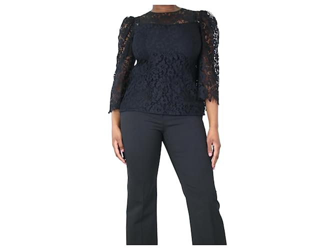 Dolce & Gabbana Black lace top - size  ref.1299353
