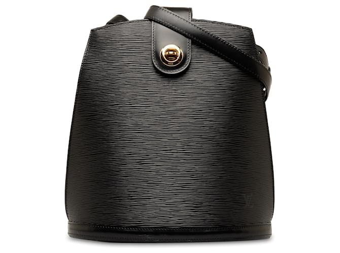 Louis Vuitton Black Epi Cluny Nero Pelle  ref.1299374