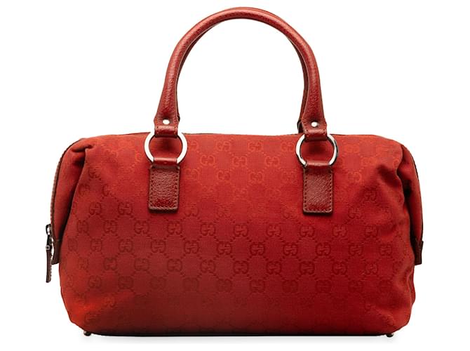 Gucci Red GG Canvas Boston Cloth Cloth  ref.1299382