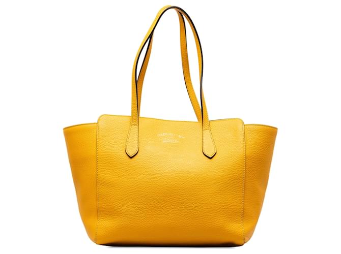 Gucci Yellow Medium Swing Tote Leather Pony-style calfskin  ref.1299393