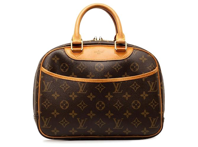 Louis Vuitton Brown Monogram Trouville Leather Cloth  ref.1299405