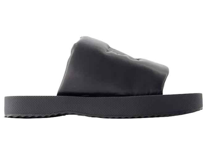 LF Knight Slab Sandals- Burberry - Leather - Black  ref.1299455