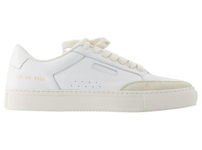 Autre Marque Tennis Pro Sneakers - COMMON PROJECTS - Leather - White  ref.1299456