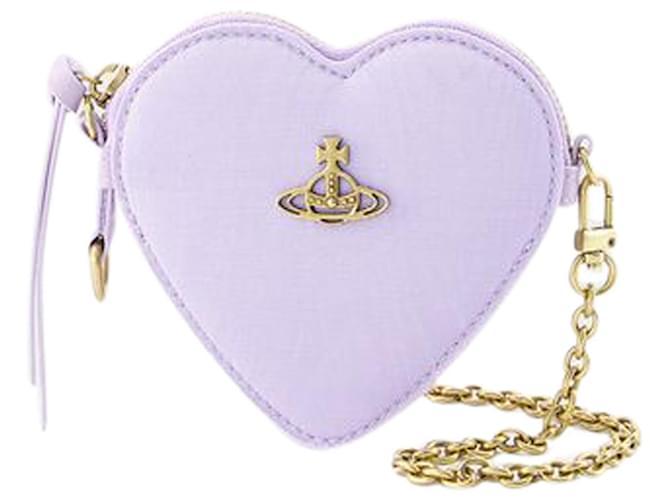 Moire Heart Wristlet Bag - Vivienne Westwood - Synthetic - Purple  ref.1299477