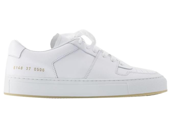 Autre Marque Baskets Decades - COMMON PROJECTS - Cuir - Blanc  ref.1299496