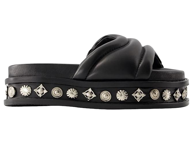 AJ1329 Sandals - Toga Pulla - Leather - Black  ref.1299525