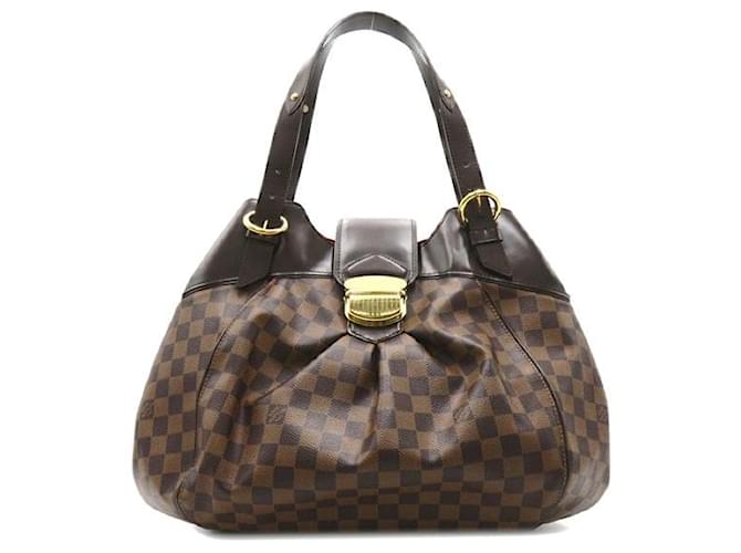 Bolsa de ombro Louis Vuitton Damier Ebene Sistina GM em lona N41540 em muito bom estado  ref.1299542