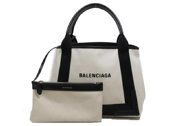 Balenciaga Navy Small Cabas Tote Bag Cloth  ref.1299579