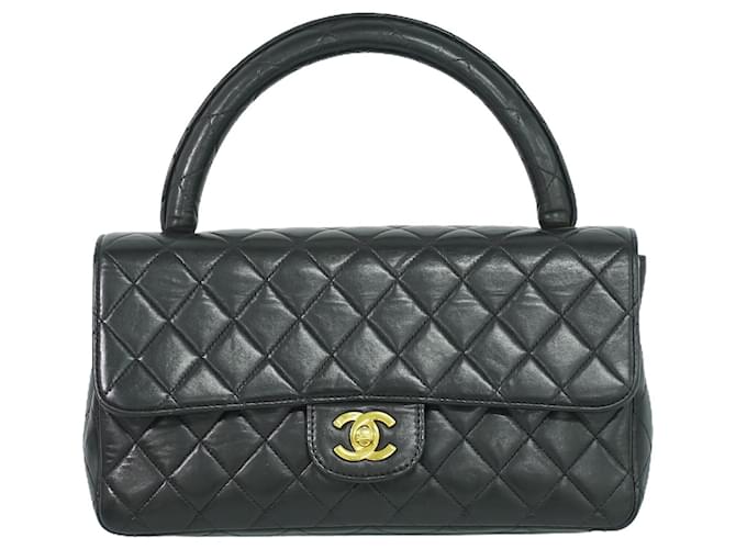Timeless Chanel Coco Handle Black Leather  ref.1299637