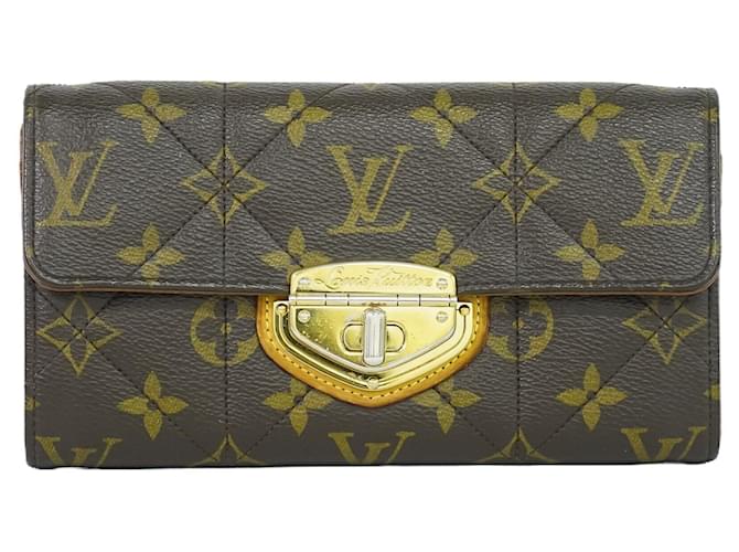 Louis Vuitton Portefeuille Sarah Brown Cloth  ref.1299672