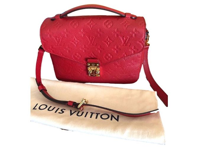Bolso Louis Vuitton Metis de cuero rojo Roja