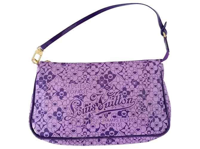 Bolso de accesorios Louis Vuitton Cosmic Blossom en cuero vernis morado. Púrpura Charol  ref.1299749