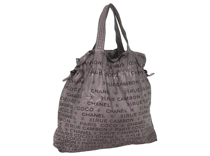 CHANEL Unlimited Tote Bag Nylon Plata CC Auth 66608  ref.1299791