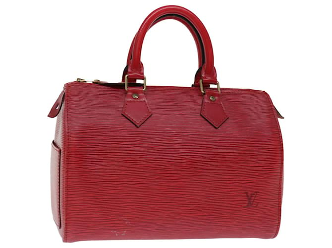 Louis Vuitton Epi Speedy 25 Hand Bag Castilian Red M43017 LV Auth 67953 Leather  ref.1299796