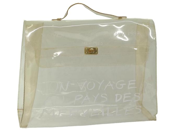 Hermès HERMES Vinyl Kelly Hand Bag Vinyl Clear Auth 68038  ref.1299810