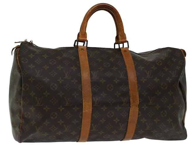 Louis Vuitton Monograma Keepall 50 Boston Bag M41426 Autenticação de LV 49618 Lona  ref.1299822