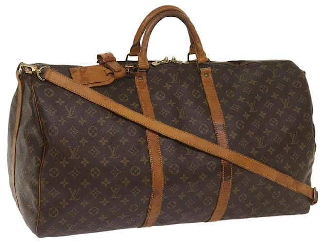 Louis Vuitton Monogram Keepall Bandouliere 60 Boston Bag M41412 LV Auth fm3252 Cloth  ref.1299850