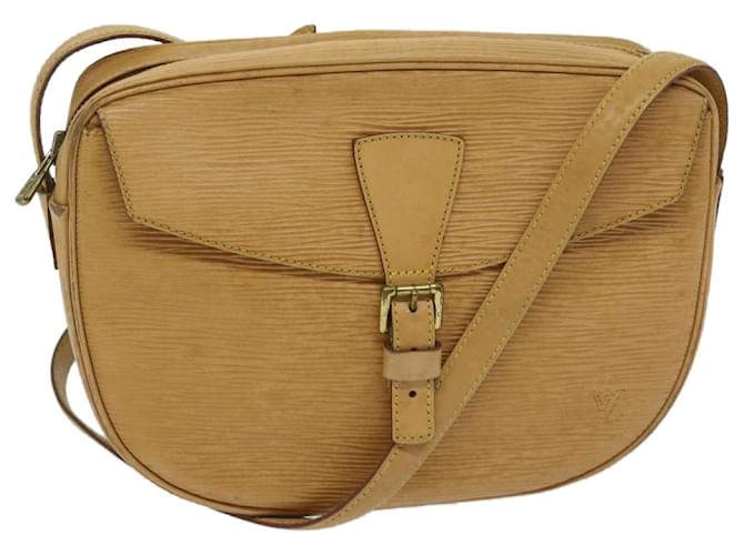 LOUIS VUITTON Epi Jeune Fille MM Umhängetasche Beige M52156 LV Auth 67894 Leder  ref.1299885