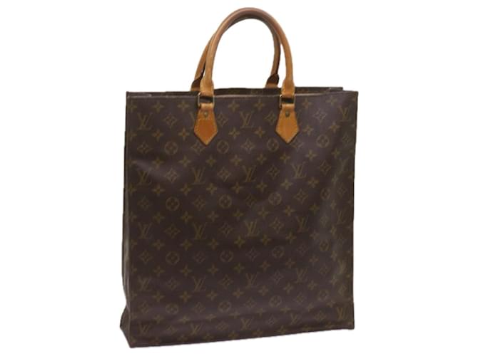 LOUIS VUITTON Monogram Sac Plat Hand Bag M51140 LV Auth 68167 Cloth  ref.1299896
