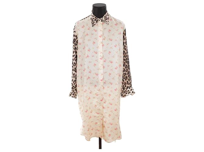 La Prestic Ouiston Silk dress Beige  ref.1299900
