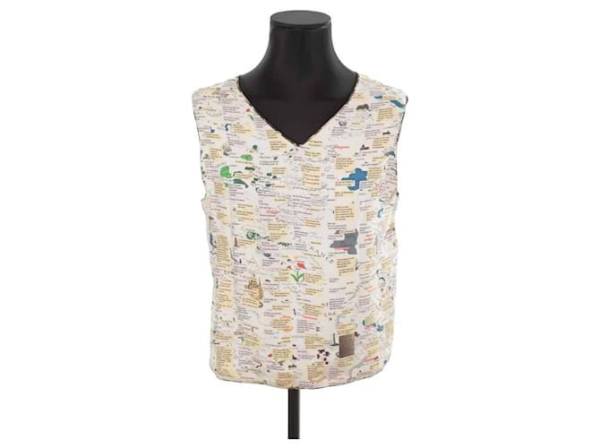 La Prestic Ouiston Silk wrap blouse Beige  ref.1299916