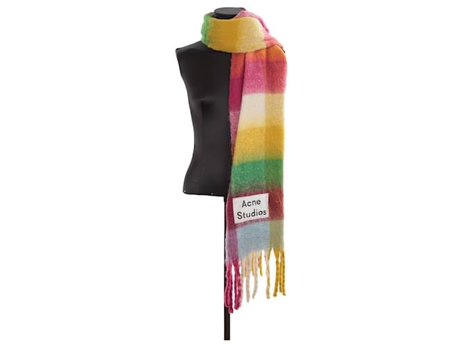 Acne sciarpa di lana Multicolore  ref.1299919
