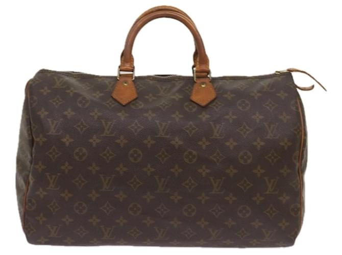 Louis Vuitton Speedy 35 Brown Cloth  ref.1299928