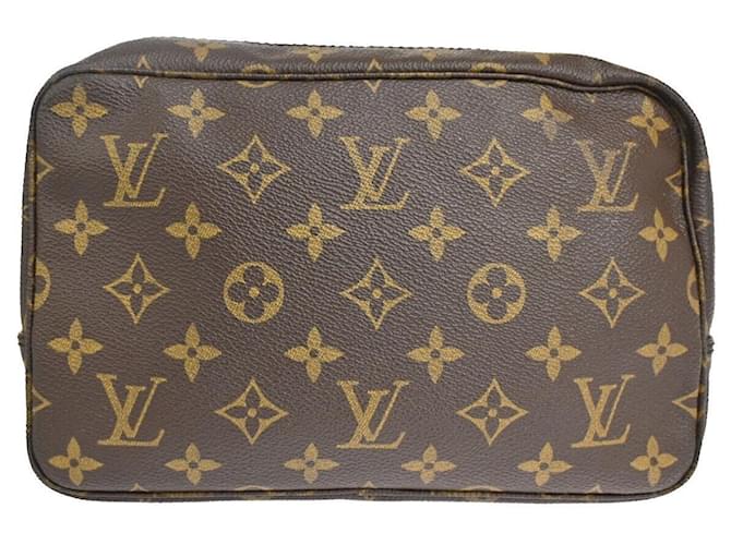 Louis Vuitton Trousse pochette Brown Cloth  ref.1300003