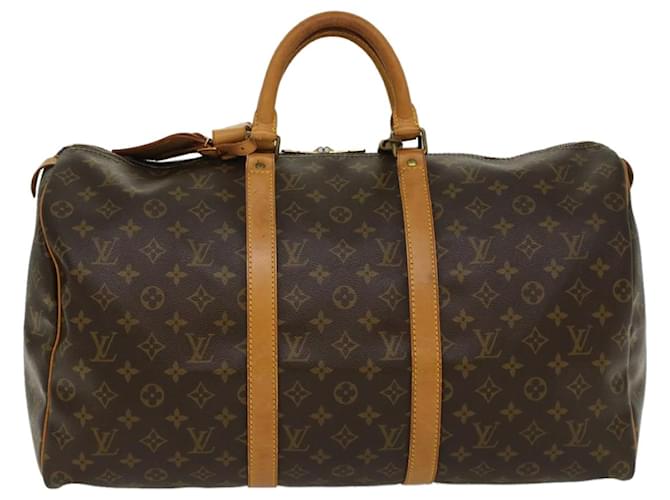 Louis Vuitton Keepall 45 Brown Cloth  ref.1300039