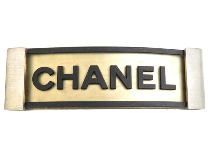 Chanel Schwarz Metall  ref.1300182