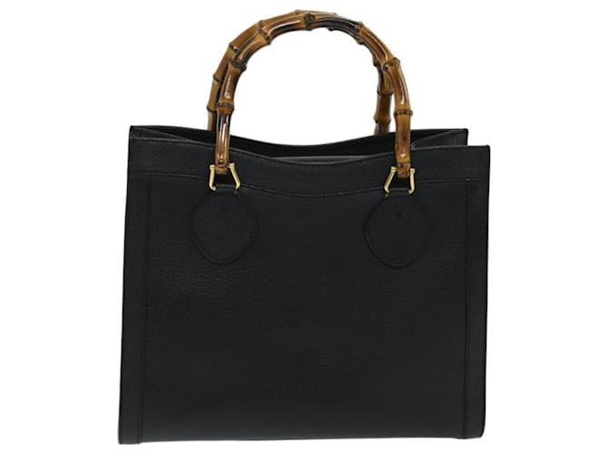 Gucci Bamboo Black Leather  ref.1300285