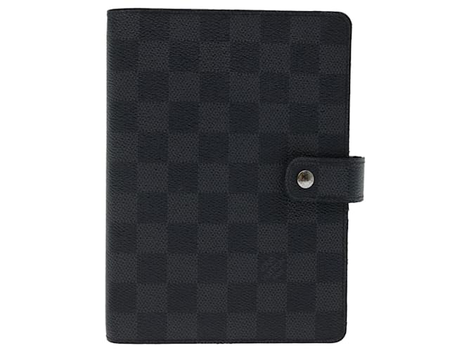 Louis Vuitton Agenda Cover Black Cloth  ref.1300301