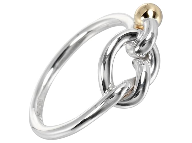 Tiffany & Co Love knot Silvery Silver  ref.1300383