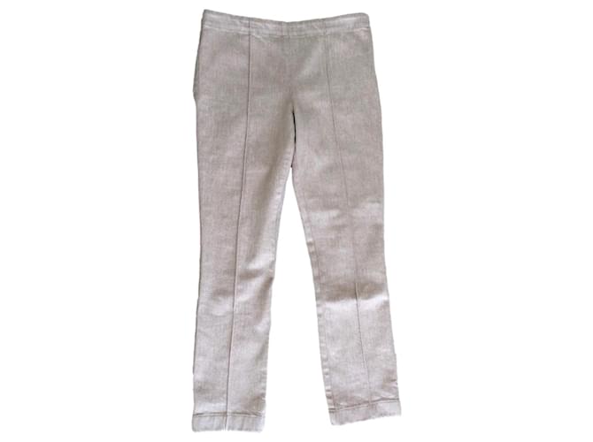 The row Pantalones, leggings Beige Algodón  ref.1300408