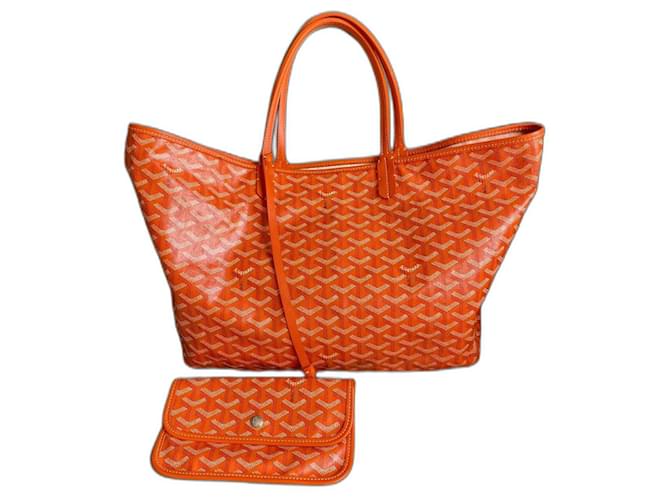 Goyard Saint Louis Tote Bag Orange Cloth  ref.1300414