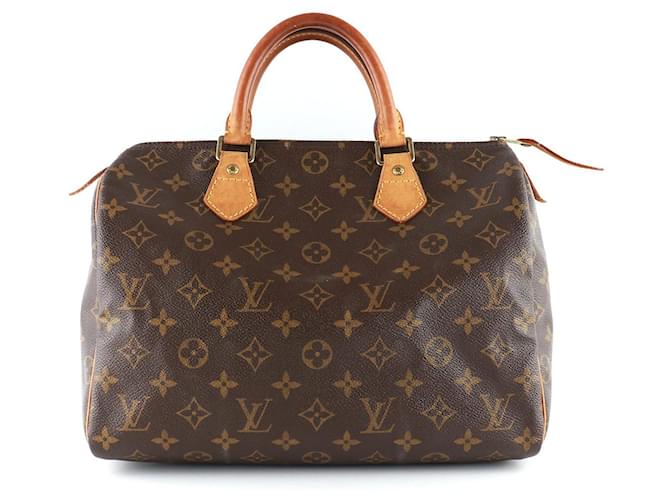 Speedy LOUIS VUITTON  Handbags T.  leather Brown  ref.1300473