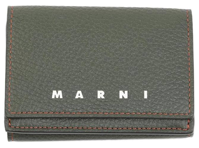 MARNI  Wallets   Leather Green  ref.1300486