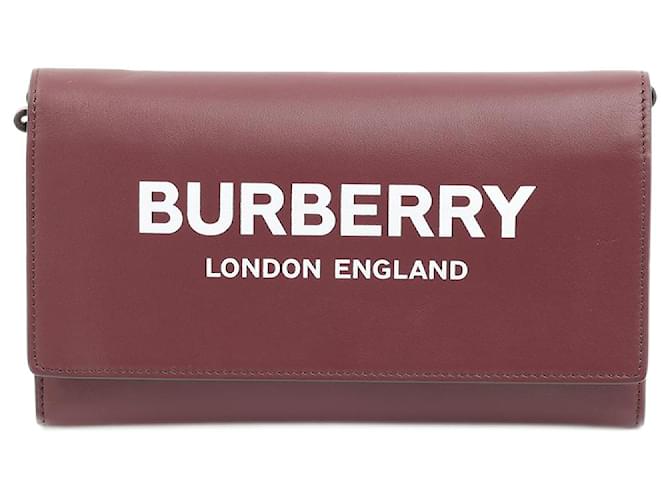 BURBERRY  Wallets   Leather Dark red  ref.1300492