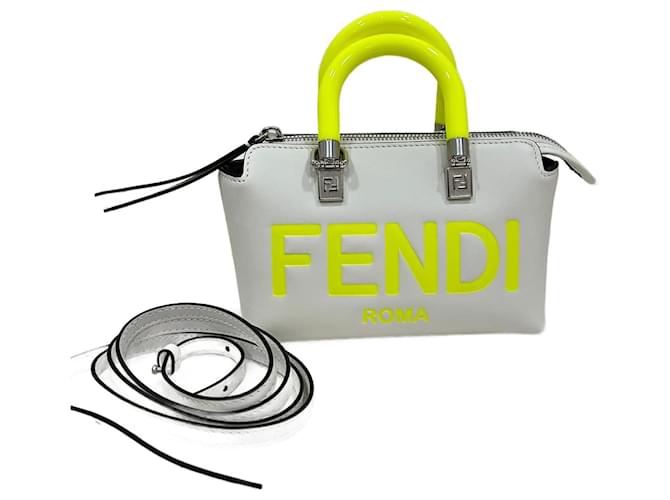 By The Way FENDI Handtaschen Leder Grau  ref.1300497