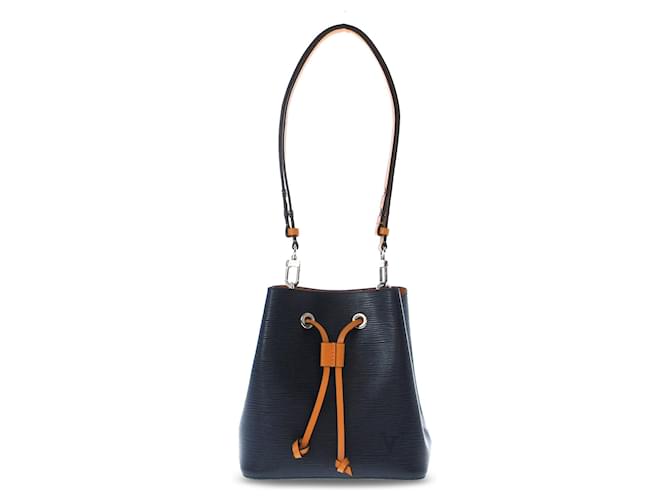 Blue Louis Vuitton Epi Neonoe BB Bucket Bag Leather  ref.1300553