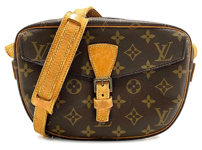 Brown Louis Vuitton Monogram Jeune Fille MM Crossbody Bag Leather  ref.1300555