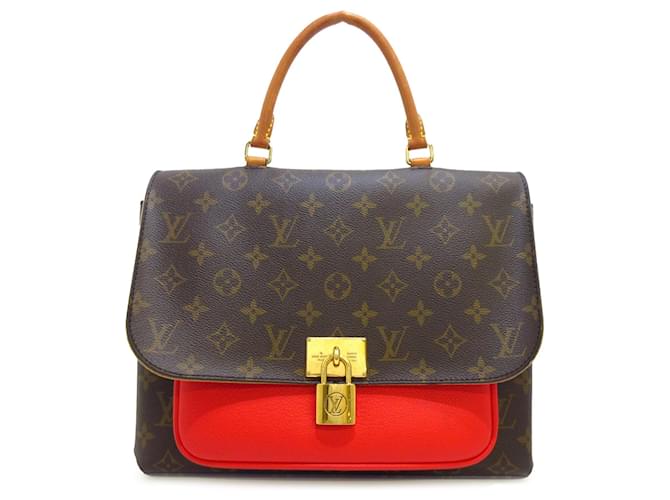 Brown Louis Vuitton Monogram Marignan Satchel Leather  ref.1300556