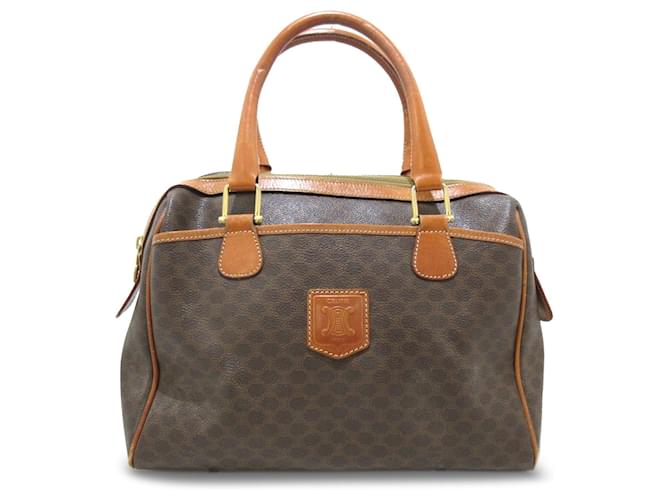 Céline Brown Celine Macadam Handbag Leather  ref.1300596
