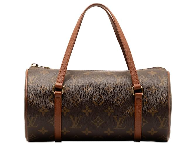 Brown Louis Vuitton Monogram Papillon 26 handbag Leather  ref.1300597