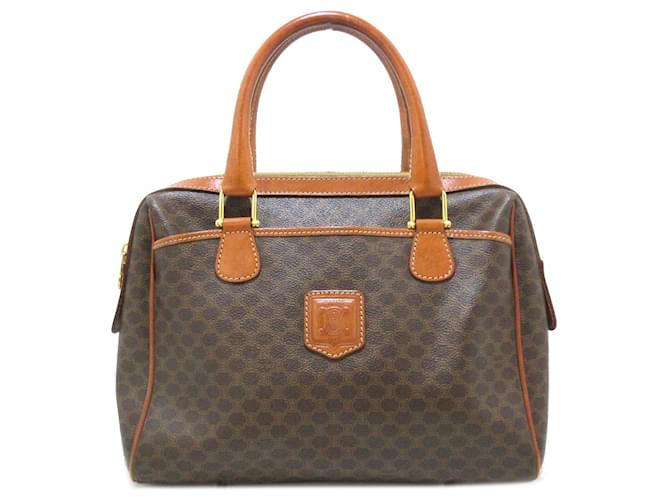 Céline Brown Celine Macadam Handbag Leather  ref.1300627