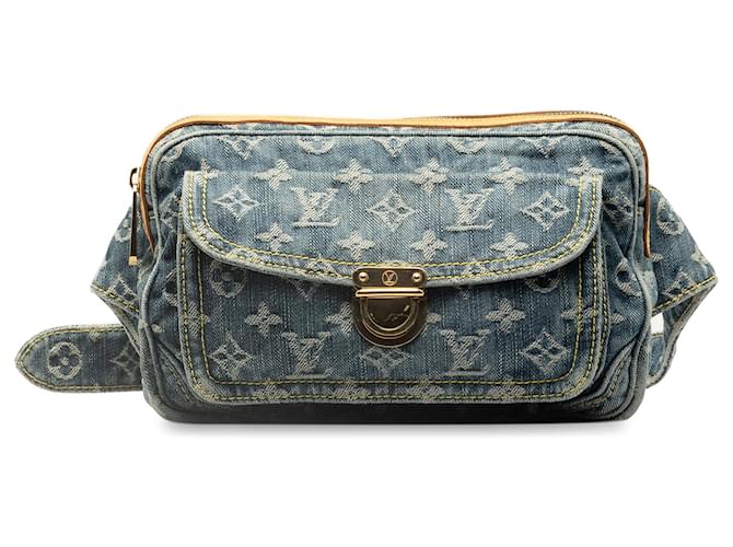 Blue Louis Vuitton Monogram Denim Bum Bag  ref.1300654