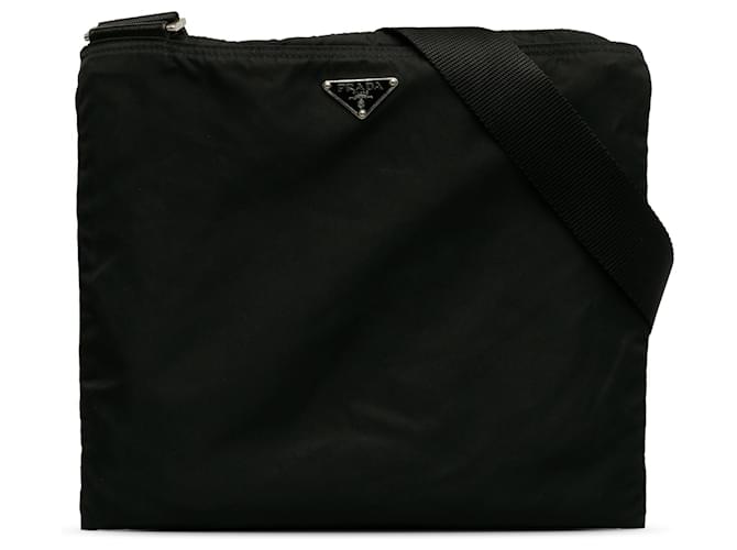 Black Prada Tessuto Crossbody Bag Cloth  ref.1300663