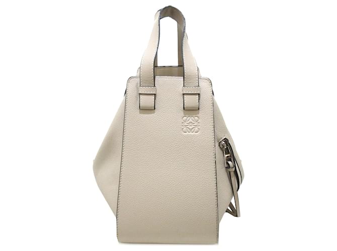 White Loewe Small Hammock Bag Satchel Leather  ref.1300670