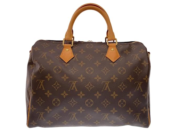 Brown Louis Vuitton Monogram Speedy Bandouliere 30 Satchel Leather  ref.1300701